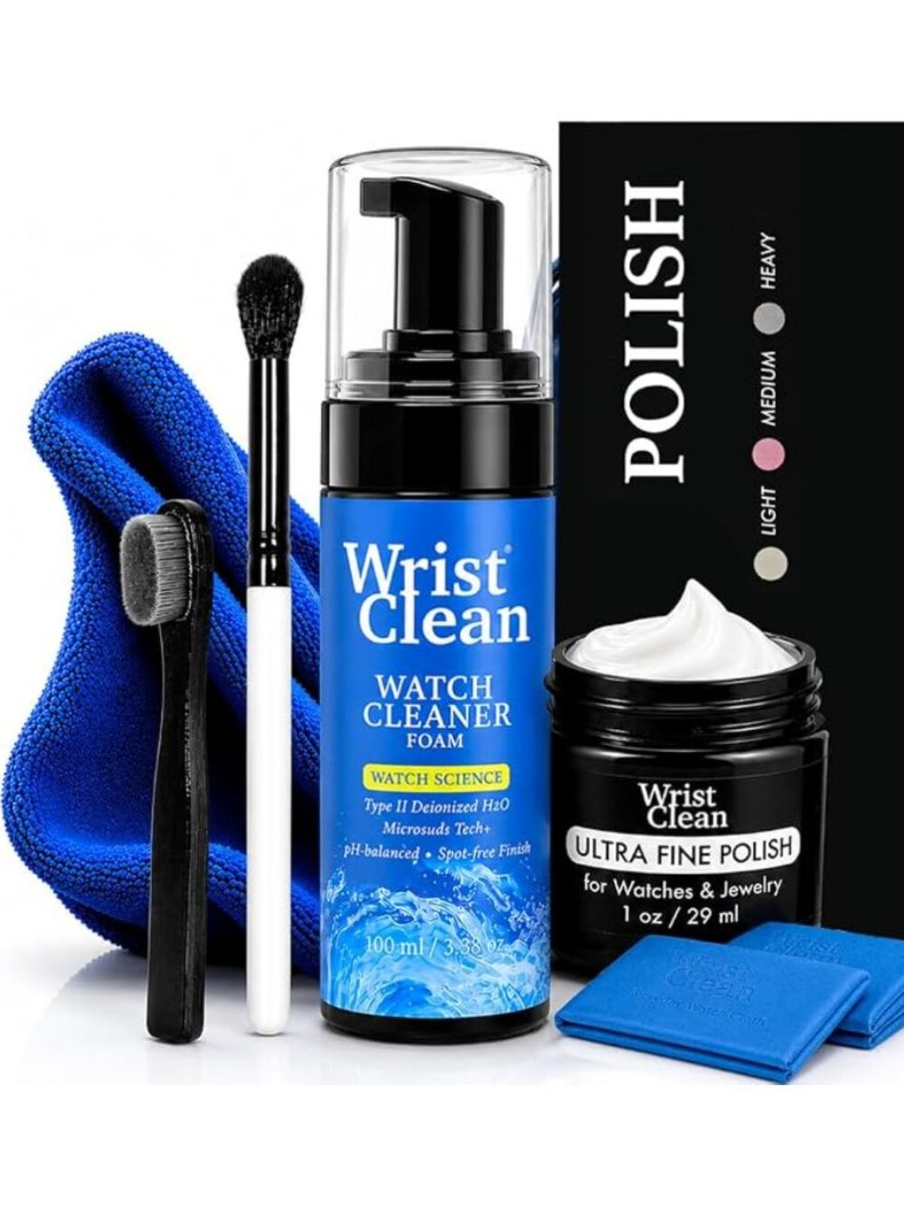 WristClean Ultra Watch Cleaning & Polishing Kit 9 Piece Set NEW